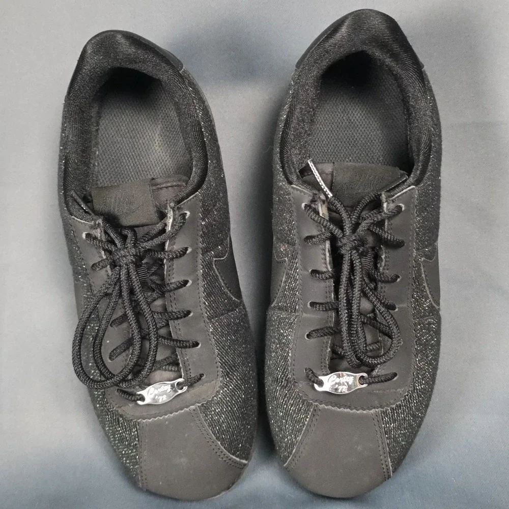 Nike Cortez Glitter Green And Black Youth Sneakers Size‎ 5Y AA3498-002